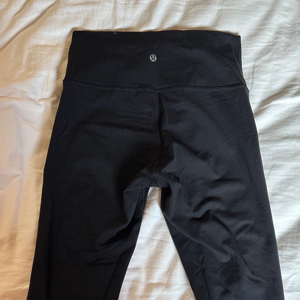 lululemon Cropped Align Black Leggings